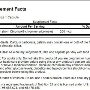 Swanson Chromium Picolinate 200 mcg 60 Capsules (2 Pack)