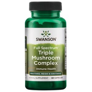 swanson full spectrum triple mushroom complex 60 capsules
