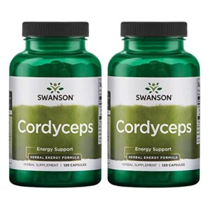 swanson cordyceps 600 milligrams 120 capsules (2 pack)
