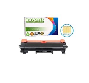 tonerstocks compatible toner for brother tn760 tn730 use in dcp-l2550dw hl-l2350dw printer (black, 1 pack)