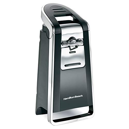 Hamilton Beach 2 Slice Extra Wide Slot Toaster with Shade Selector & (76606ZA) Smooth Touch Electric Automatic Can Opener with Easy Push Down Lever, Extra Tall, Black and Chrome