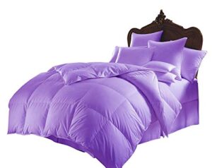 cotton home depot soft bed in bag 1000 series egyptian cotton 5 piece 500 gsm warm comforter set (comforter + flat sheet + fitted sheet 10” deep + 2 pillow cases) bedding set king lilac