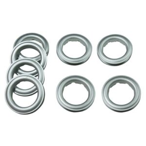 Home Sewing Depot Fast-Set Metal, Size 12 Grommet, 1 9/16", 8 Grommets Total, Frost Silver