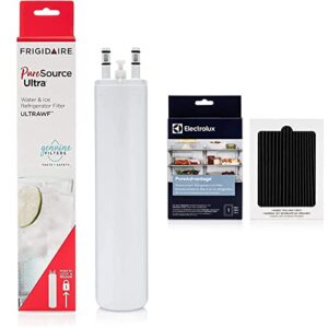 frigidaire puresource ultra water and ice refrigerator filter, original, white, 1 count & electrolux eafcbf pure advantage air filter, 1 count (pack of 1)