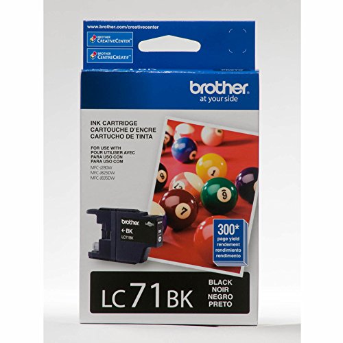 Brother LC71BK OEM Ink Cartridge: Black Yields 300 Pages