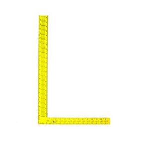 swanson tool ts154 steel rafter square 16-inch x 24-inch (yellow with black gradations)