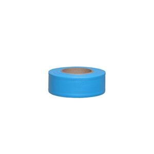 swanson tool co trfbg1150 1-3/16 inch by 150 foot 3 mil texas safety roll flagging, blue glo