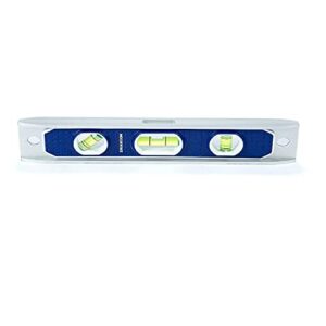 swanson tool co tl002m 9-inch magnetic die cast aluminum torpedo level with 3 bubble vials for 0°/90°/45° measurements