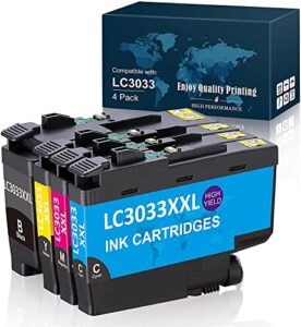 upgraded compatible ink cartridge replacement for 3033 lc3033xxl lc3033 lc3035xxl lc3035 compatible with brother mfc-j995dw mfc-j805dw mfc-j815dw printer