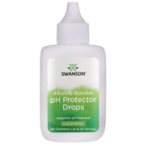 Swanson Alkaline Booster - pH Protector Drops with 12.25 pH Rating - Make Your Own Alkaline Water - Add to Distilled Water to Help Maintain pH Balance (1.25 Fl Oz)