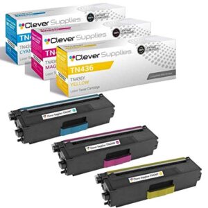 CS Compatible Toner Cartridge Replacement for Brother TN436 TN-436 TN436C TN436M TN436Y 3 for HL-L8360CDW HL-L8360CDWT HL-L9310CDW HL-L9310CDWTT MFC-L8900CDW MFC-L9570CDW MFC-L9570CDWT