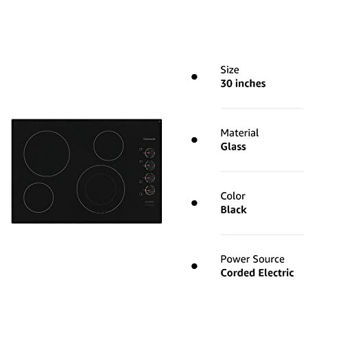 Frigidaire FFEC3025US 30 Inch Electric Smoothtop Style Cooktop with 4 Elements, Hot Surface Indicator