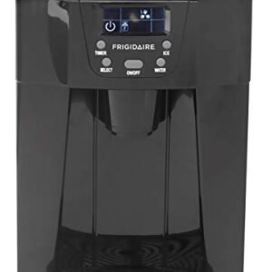 FRIGIDAIRE EFIC227-BLACK Countertop Compact Ice Maker and Water Dispenser, Black, 16 x 11.5 x 17 inches