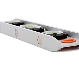 Swanson Tool Co SWTL800M 9 inch Extruded Aluminum Torpedo Level with 3 Rare Earth Magnets and 3 Bubble Vials for 0°/90°/45° Measurements