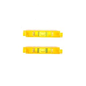 swanson tool co llp002 2-pack yellow levels, includes one 2-ring pitch vial and one 1-ring line level