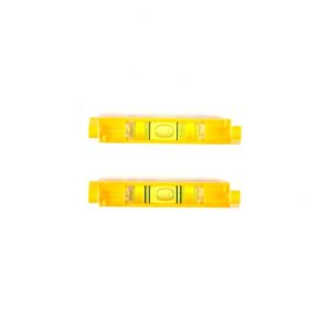 Swanson Tool Co LLP002 2-Pack Yellow Levels, Includes one 2-ring pitch vial and one 1-ring line level