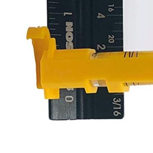 Swanson Tool Co LLP002 2-Pack Yellow Levels, Includes one 2-ring pitch vial and one 1-ring line level