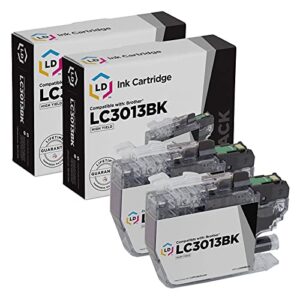 LD Compatible Ink Cartridge Replacement for Brother LC3013BK High Yield (Black, 2-Pack)