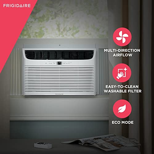 Frigidaire FHWC282WB2 Window Air Conditioner, 28,000 BTU with Easy Install Slide Out Chassis, Multi-Speed Fan, Easy-to-Clean Washable Filter, Eco Mode, in White