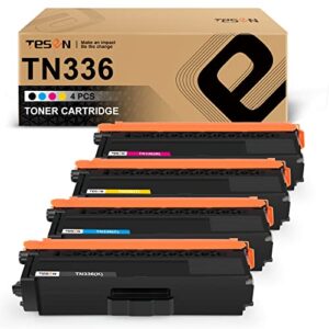 tesen compatible toner cartridge replacement for brother tn336 tn315 tn310 tn331 set for brother hl-l8350cdw hl-4150cdn hl-l8350cdwt mfc-l8850cdw mfc-9970cdw (black cyan magenta yellow 4 packs)