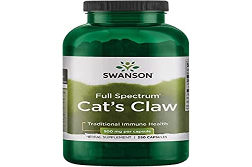 Swanson Full Specturm Cat's Claw - Antioxidant Support - Movement & Flexibility Support 500 mg 250 Capsules