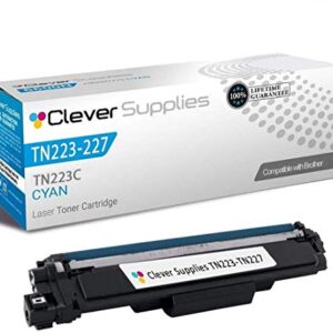 CS Compatible Replacements for Brother TN-223 TN-227 TN223 TN227 High Yield (Cyan) with Chip