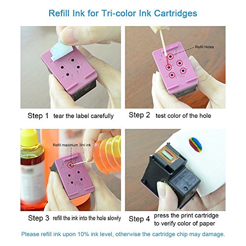 Aomya Ink Refill Kit 250ml Magenta Universal Dye Bulk Ink for Canon HP Epsn Brother Inkjet Printers Refillable Cartridge CISS CIS System (9 oz) with Syringe&Glove