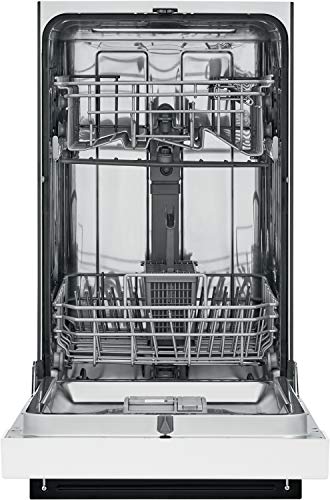 Frigidaire 18 in. ADA Compact Front Control Dishwasher in White with Dual Spray Arms, 52 dBA, includes room-of-choice delivery