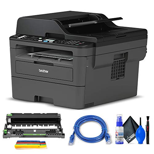 Electronics Basket-Brother Brother MFC-L2710DW All-in-One Monochrome Laser Printer (MFC-L2710DW) + Network Cable + Deluxe Cleaning Kit + Tie Straps + More