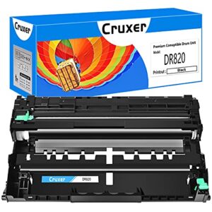 cruxer compatible drum unit replacement for brother dr820 dr-820 use for hl-l6200dw hl-l6250dw hl-l6300dw hl-l6400dw l5850dw mfc-l6750dw mfc-l6900dw dcp-l5650dn printer (black, 1-pack)