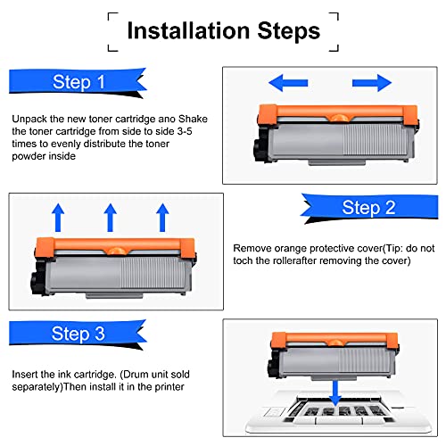 (1-PK,Black) TN630 TN-630 High Yield Compatible Toner Cartridge Replacement for Brother HL-L2360DW L2380DW MFC-L2680W L2700DW L2705DW DCP-L2540DW Printer Toner Cartridge, Sold by NEODAYNET.