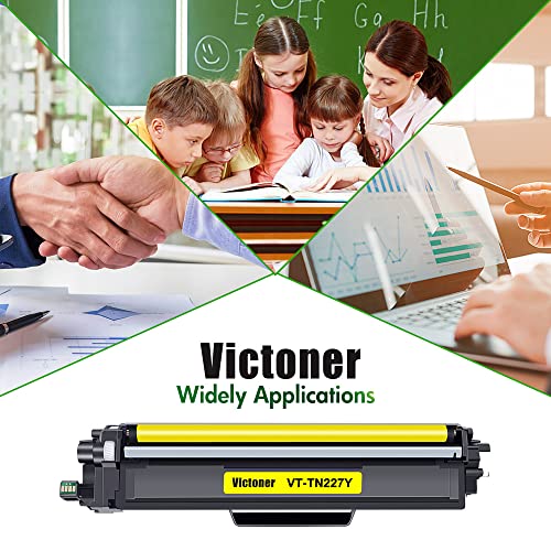 VICTONER Compatible TN227 TN227Y Toner: Cartridge Replacement for Brother TN227 TN227Y TN-227Y TN223Y MFC-L3770CDW HL-L3290CDW HL-L3230CDW MFC-L3750CDW HL-L3270CDW MFC-L3710CW Printer (Yellow, 1-Pack)