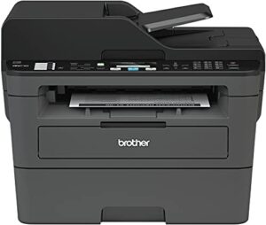 brother mfc-l2710 all-in-one wireless monochrome laser printer -for home office – print copy scan fax, auto duplex print, speed up to 32 ppm, 50-sheet adf, amazon alexa, airprint, broage printer cable