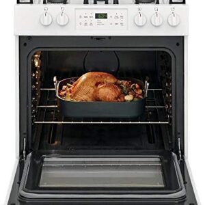 Frigidaire FFGH3054UW 30"" Slide-In Gas Range with 5 Burners 5 Cu. Ft. Oven Capacity Self Clean and Storage Drawer in White