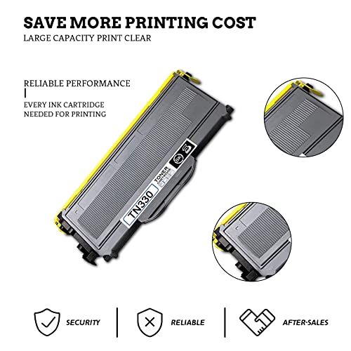 MSAD (1-Pack) TN330 Compatible Black TN-360 TN 330 Toner Cartridge Replacement for Brother DCP-7030 7040 7045N HL-2120 2125 2140 2150 2150N 2170 2170W MFC-7040 Printer Cartridge - Sold by Scandink