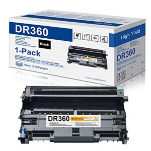 1-pack dr-360 dr360 high yield drum unit compatible for brother dr-360 hl-2170w hl-2140 mfc-7840w mfc-7340 dcp-7040 dcp-7030 mfc-7345n mfc-7440n printer drum