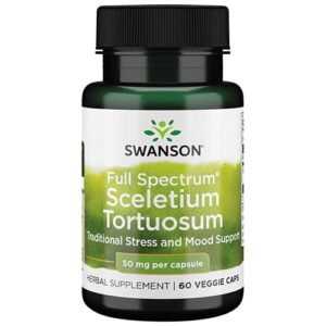 swanson full spectrum sceletium tortuosum 50 milligrams 60 veg capsules