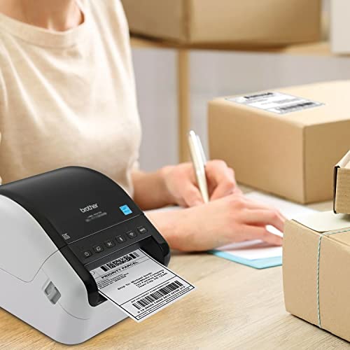 Brother QL-1100 Wide Format Thermal Label Printer - USB Connectivity, 4" Wide, 300 x 300 dpi, 69 Labels Per Minute Professional Monochrome Postage and Barcode Printer Cbmoun