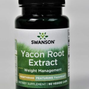 Swanson Yacontrol Yacon Root Extract 4:1 100 Milligrams 90 Veg Capsules (4 Pack)