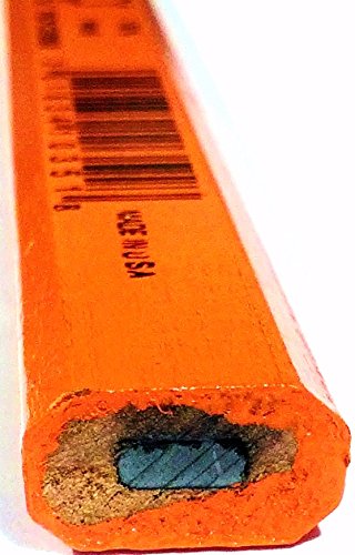 Home Depot Marking Pencil with VersaSharp Sharpener, 10 Pack - 100% Wood FSC C006583 - Made in USA