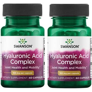 swanson hyaluronic acid complex 166 mg 60 caps 2 pack