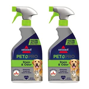 bissell pet pro stain and odor eliminator with enzyme action, 2 pack, 77x7f