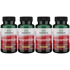 swanson hesperidin 500 milligrams 60 capsules (4 pack)