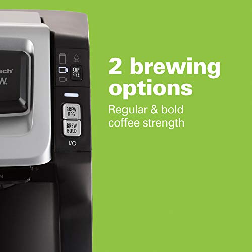 Hamilton Beach Gen 3 FlexBrew Single-Serve Coffee Maker with Removable Reservoir, Compatible with Pod Packs and Grounds, 40 oz., 3 Brewing Options, Black