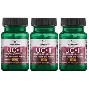 swanson uc-ii standardized collagen 40 mg 60 caps 3 pack
