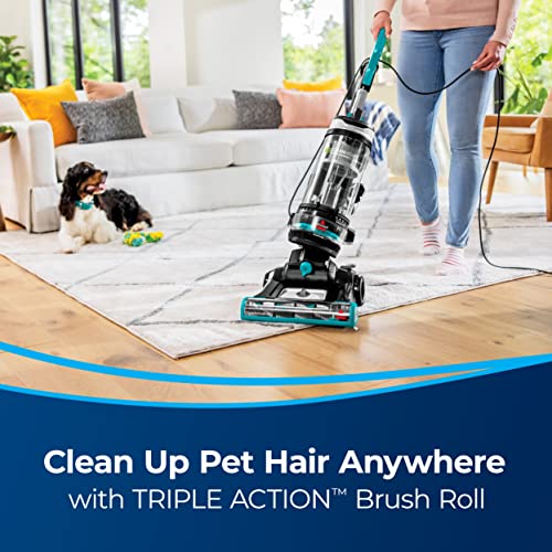 Bissell CleanView Swivel Rewind Pet Reach Vacuum Cleaner, with Quick Release Wand, Swivel Steering and Automatic Cord Rewind, 3197A