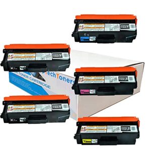 TopTech Toner Compatible Replacement for Brother TN310 Use for Printers MFC-9460CDN, MFC-9560CDW, MFC-9970CDW - (5 Pack)