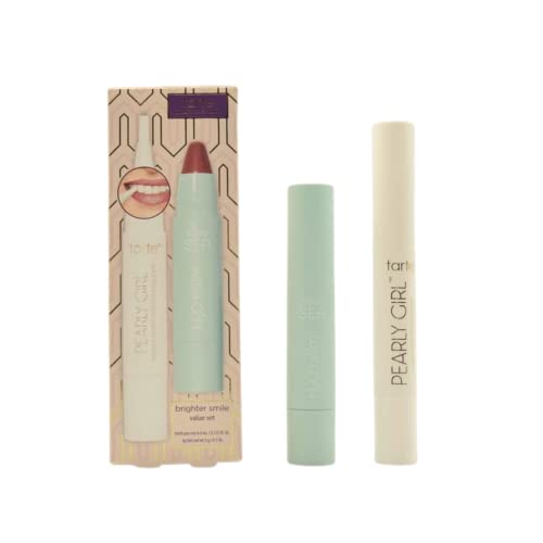 Tarte Brighter Smile Holiday Gift Value Set:: Pearly Girl Vegan Teeth Whitening Pen and SEA H2O Balm Lip Tint in Salt Lyfe - Cool Mauve