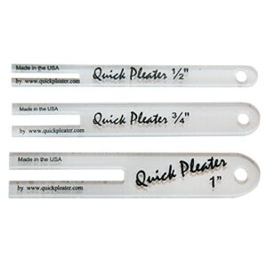 Home Sewing Depot Quick Pleater - Mini Set of 3 Include 1/2", 3/4", 1" Pleater