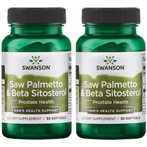 swanson saw palmetto and beta sitosterol 30 sgels (2 pack)